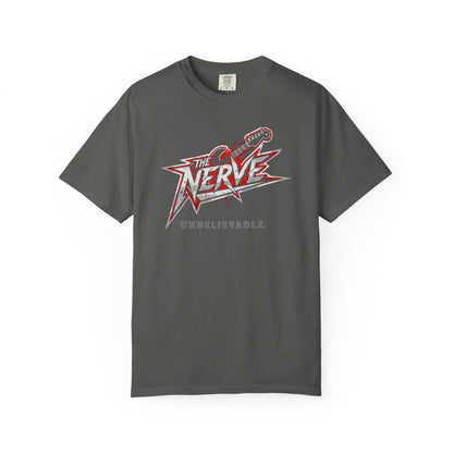 "The Nerve: Unbelievable" Graphic T-Shirt — Funny Classic Rock Logo Tee
