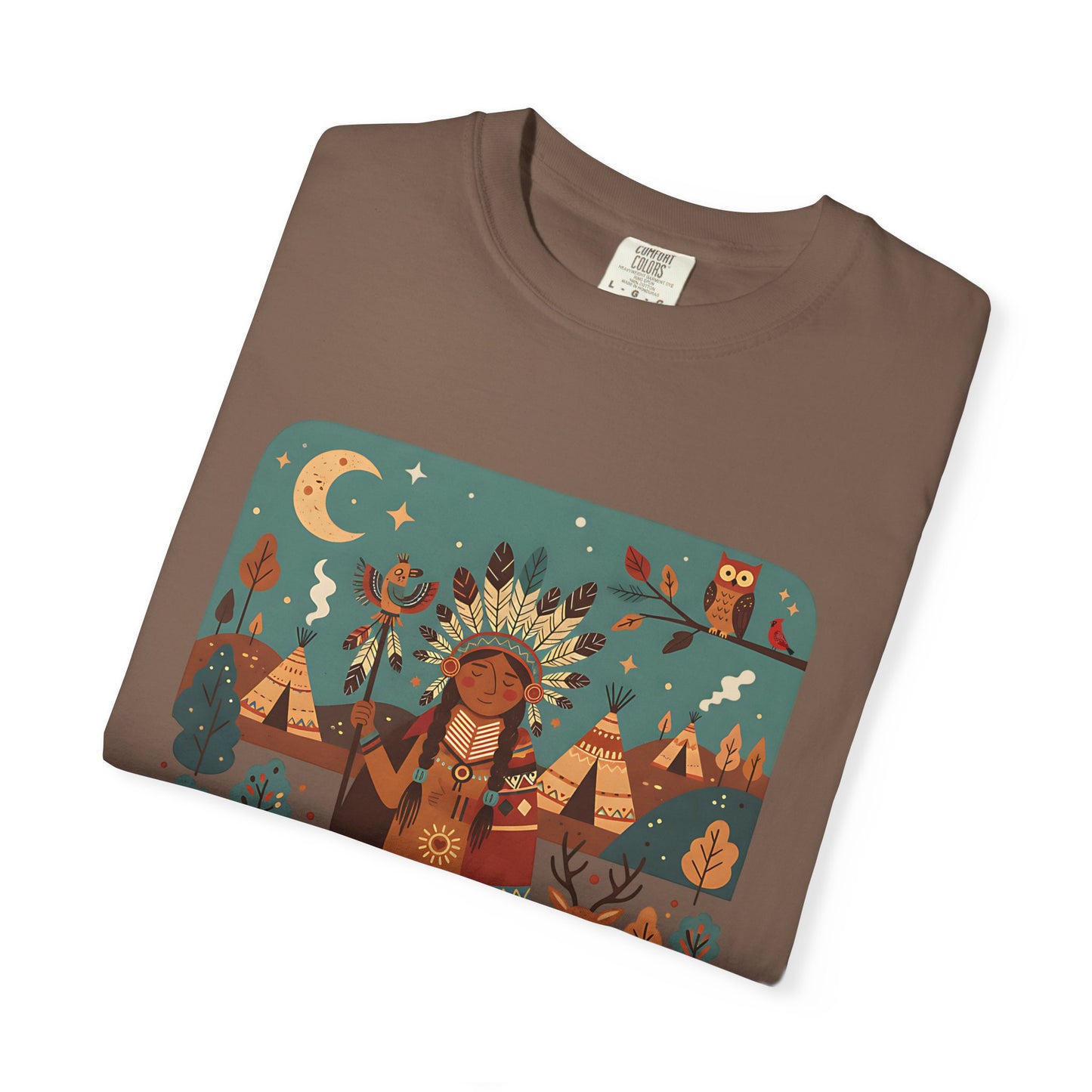 'Spirit of the Plains' T-Shirt — Native-Inspired Spiritual Graphic Tee