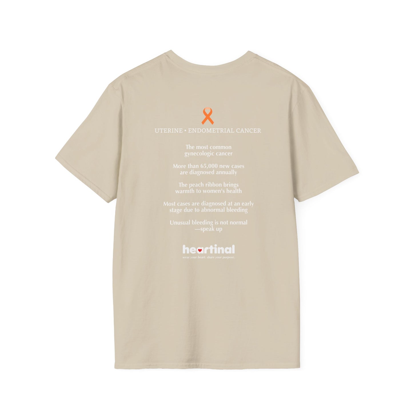 Peach Strong T-Shirt — Uterine Endometrial Cancer Fight Club Awareness Tee