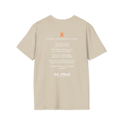 Peach Strong T-Shirt — Uterine Endometrial Cancer Fight Club Awareness Tee