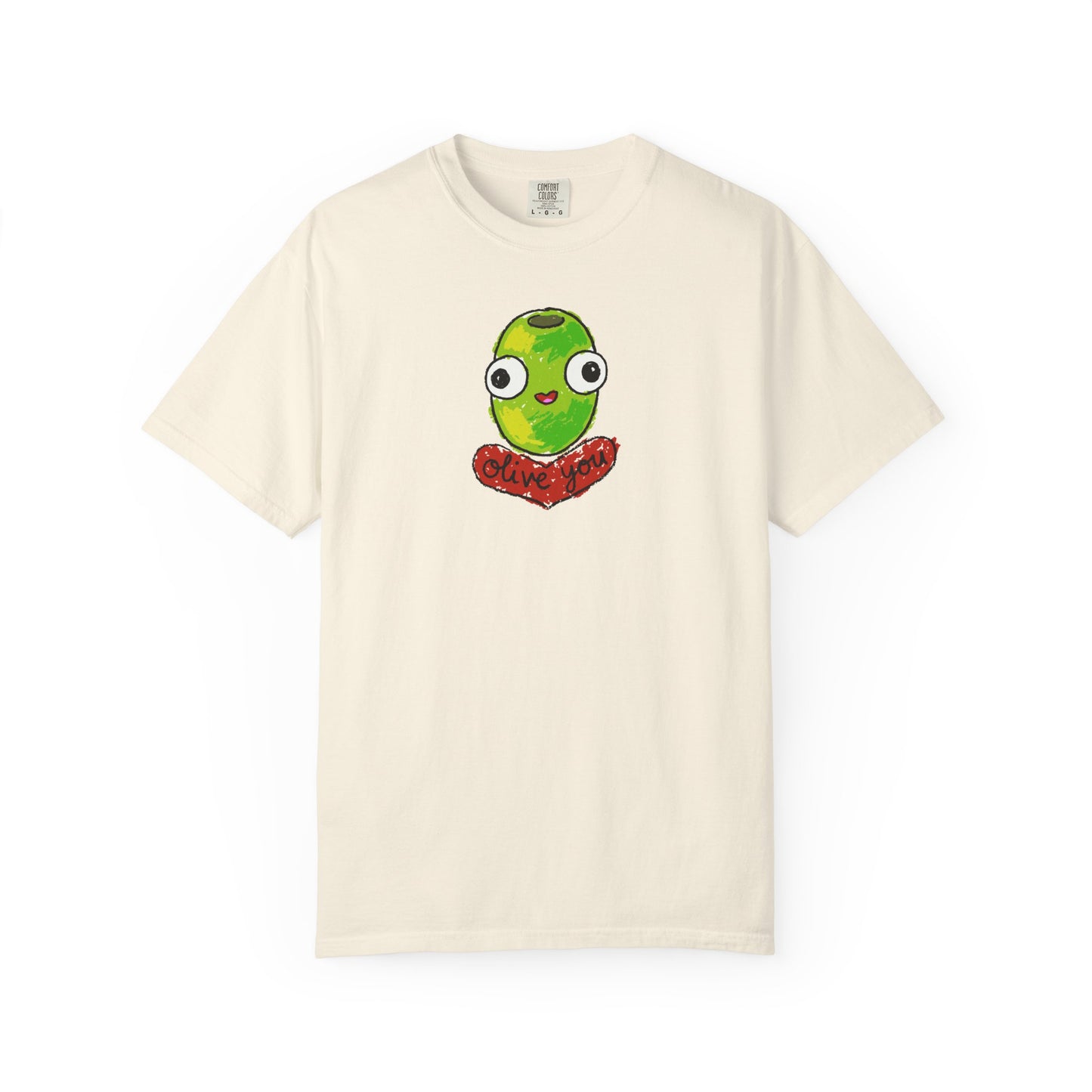 "Olive You" Cute Graphic T-Shirt - Love Tee