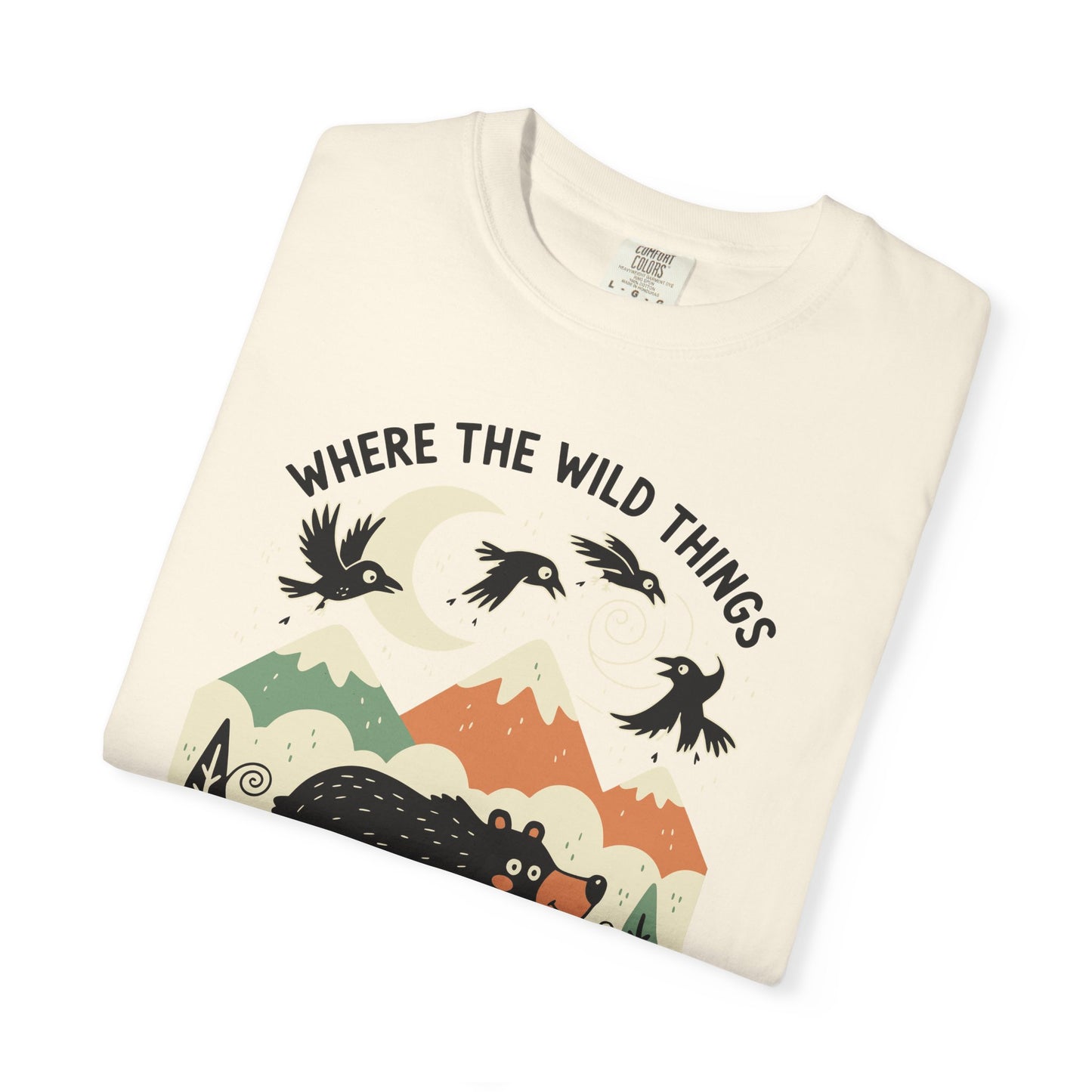 "Where the Wild Things Poop Freely" T-Shirt - Nature Wildlife Outdoors Bird Bear Graphic Tee