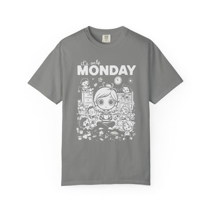 It's Only Monday T-Shirt — Cute Kawaii Desk Chaos Tee