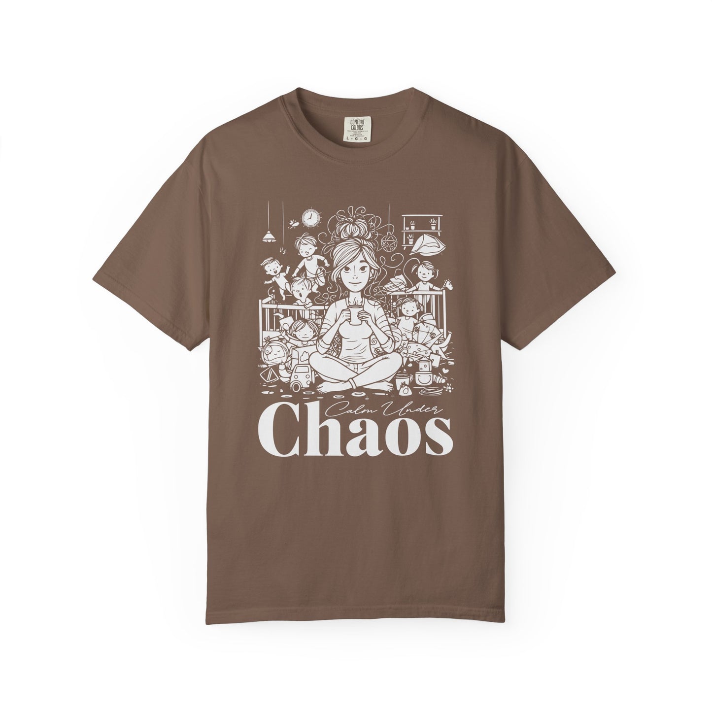 "Calm Under Chaos" T-Shirt — Mom Life Chaos Graphic Tee