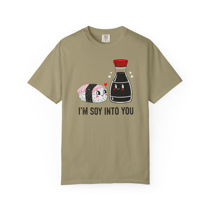 "I'm Soy Into You" T-Shirt — Cute Sushi & Soy Sauce Lovers Couple Graphic Tee