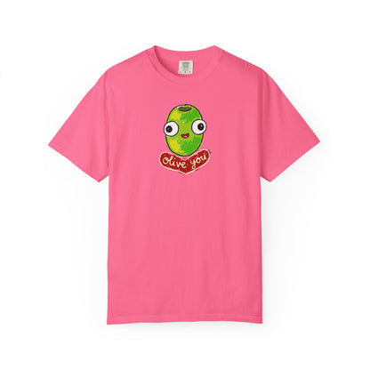 "Olive You" Cute Graphic T-Shirt - Love Tee