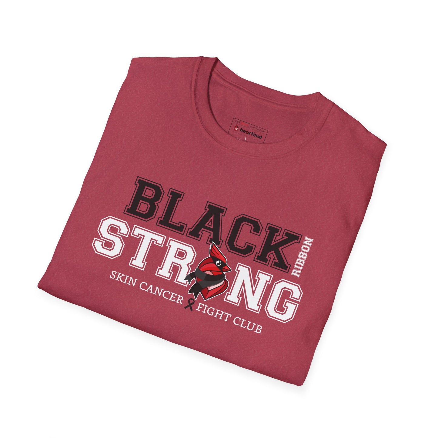 Black Ribbon Strong T-Shirt — Skin Cancer Fight Club Awareness Tee