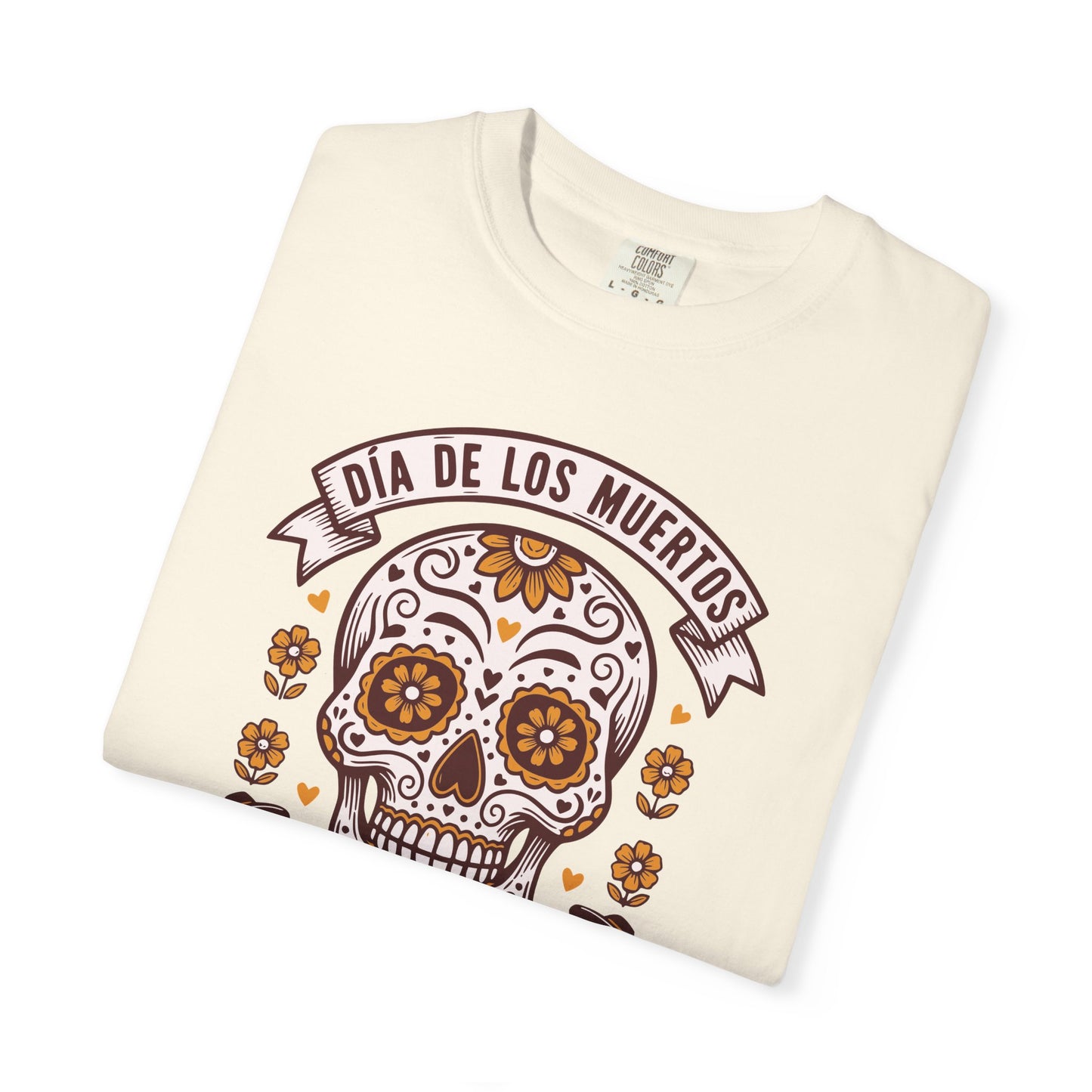 Día de los Muertos Sugar Skull T-Shirt — Floral Calavera Day of the Dead Tee
