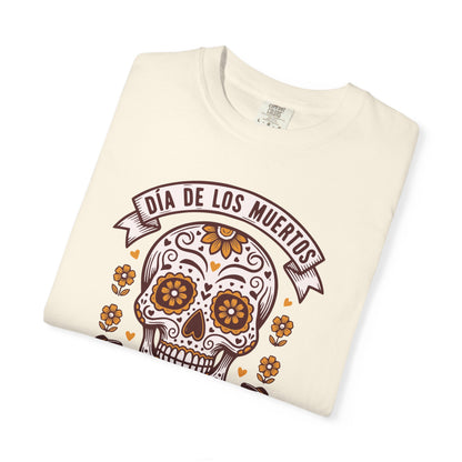 Día de los Muertos Sugar Skull T-Shirt — Floral Calavera Day of the Dead Tee