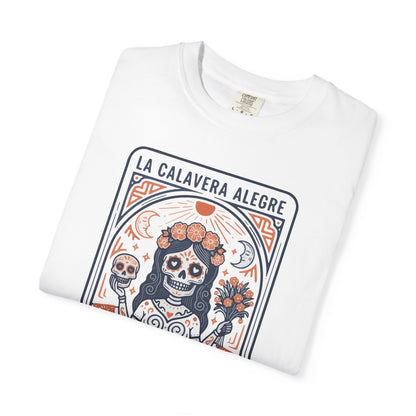 "La Calavera Alegre" T-Shirt — Día de Muertos Day of the Dead Graphic Tee
