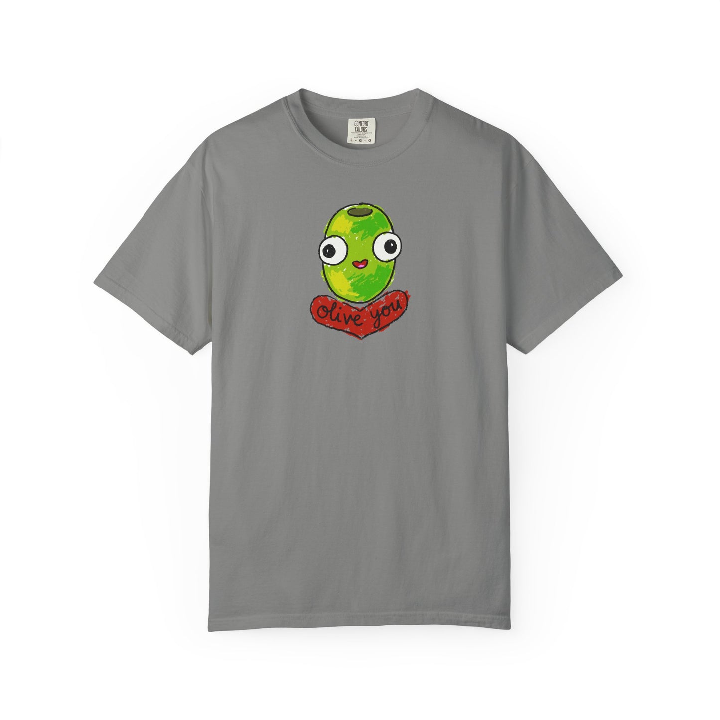 "Olive You" Cute Graphic T-Shirt - Love Tee