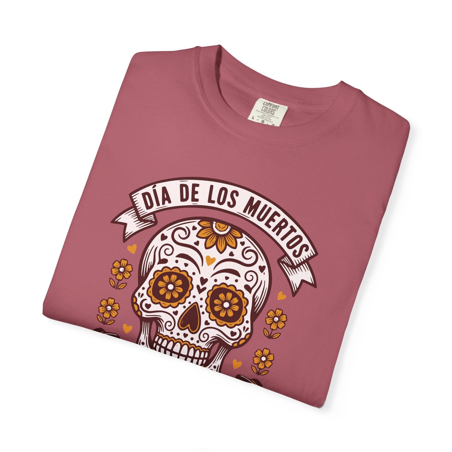 Día de los Muertos Sugar Skull T-Shirt — Floral Calavera Day of the Dead Tee