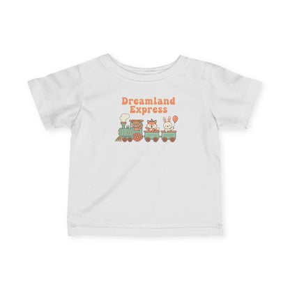 "Dreamland Express" Infant Tee — Cute Train Graphic Baby Shirt