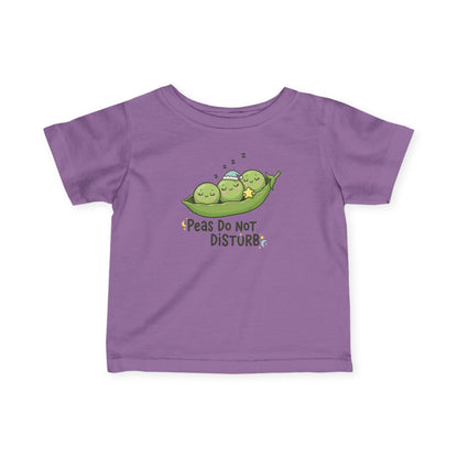 "Peas Do Not Disturb" Infant Tee — Cute Sleeping Peas Baby Shirt