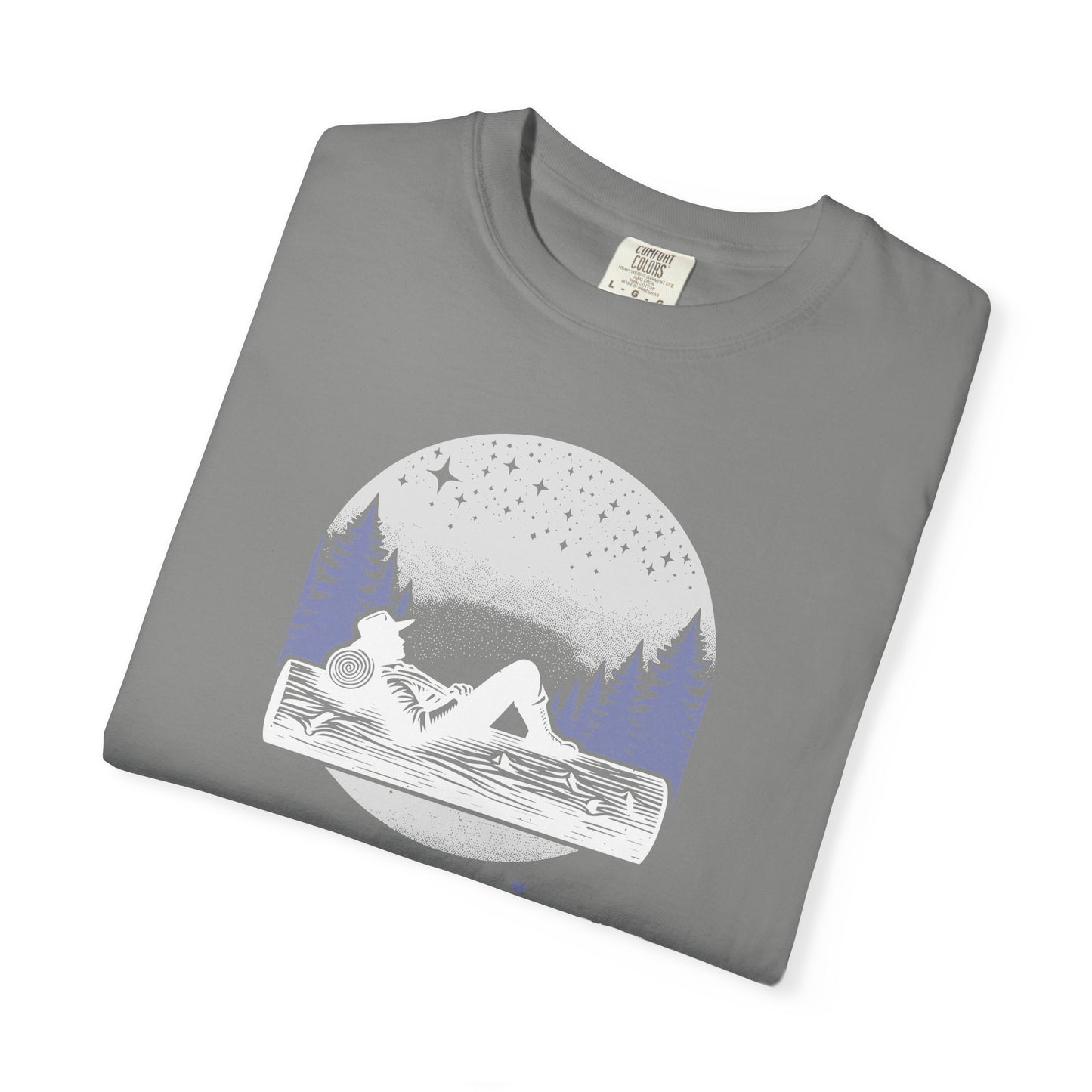 Slumberjack Campfire Graphic T-Shirt — Relaxing Night Sky Outdoor Tee