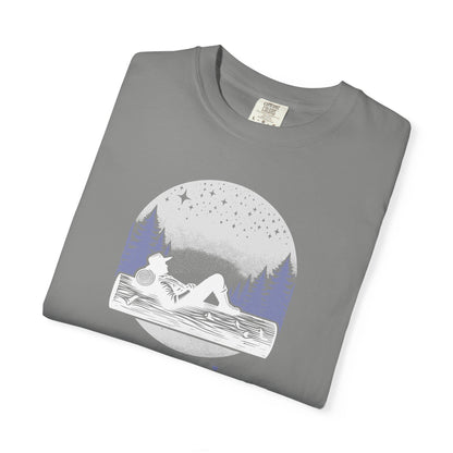 Slumberjack Campfire Graphic T-Shirt — Relaxing Night Sky Outdoor Tee