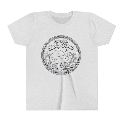 "Going Into Deep Sleep" Youth Tee — Cute Octopus Underwater Graphic Shirt