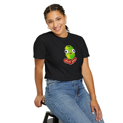 "Olive You" Cute Graphic T-Shirt - Love Tee