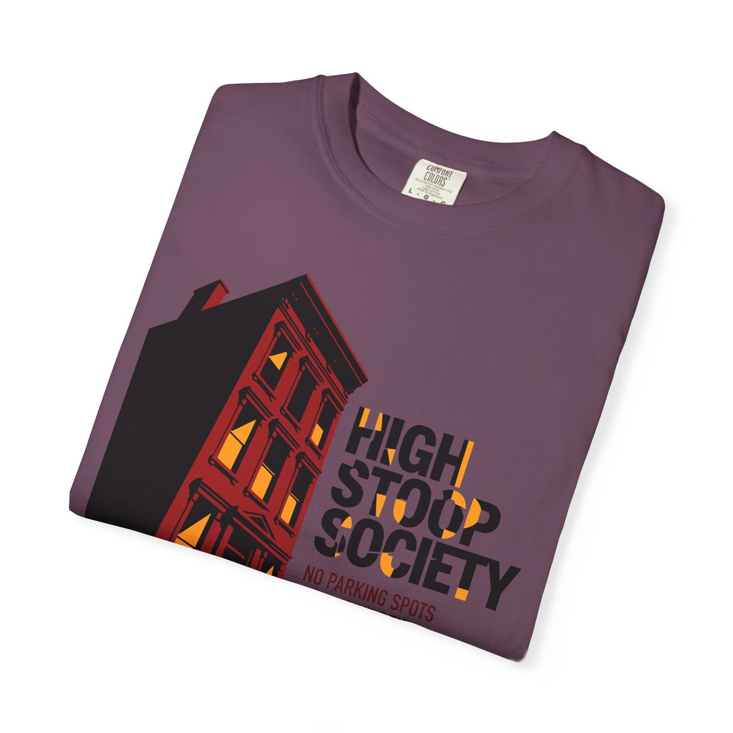"High Stoop Society" T-Shirt — Vintage Brooklyn New York Brownstone Graphic Tee