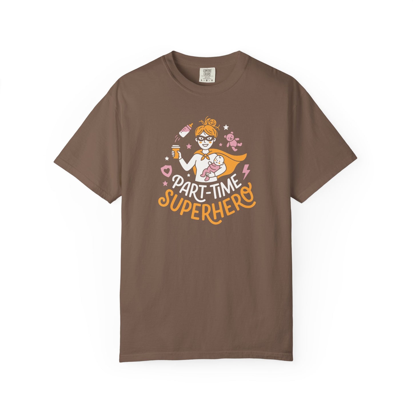 Part-Time Superhero Mom T-Shirt — Cute Nursing & Momlife Graphic Tee