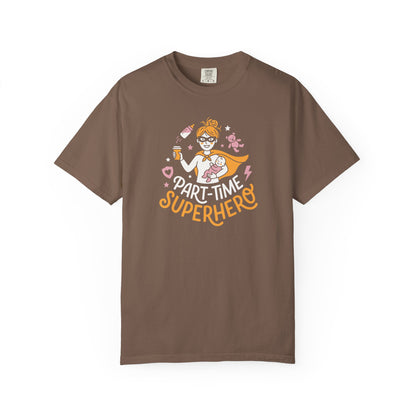 Part-Time Superhero Mom T-Shirt — Cute Nursing & Momlife Graphic Tee