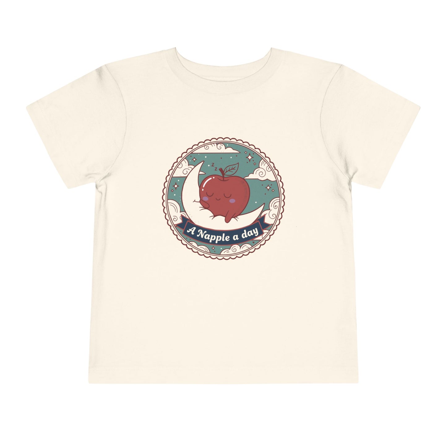 “A Napple a Day” Toddler Tee — Cute Apple Nap Graphic Kids Shirt