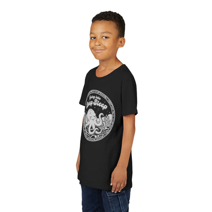"Going Into Deep Sleep" Youth Tee — Cute Octopus Underwater Graphic Shirt