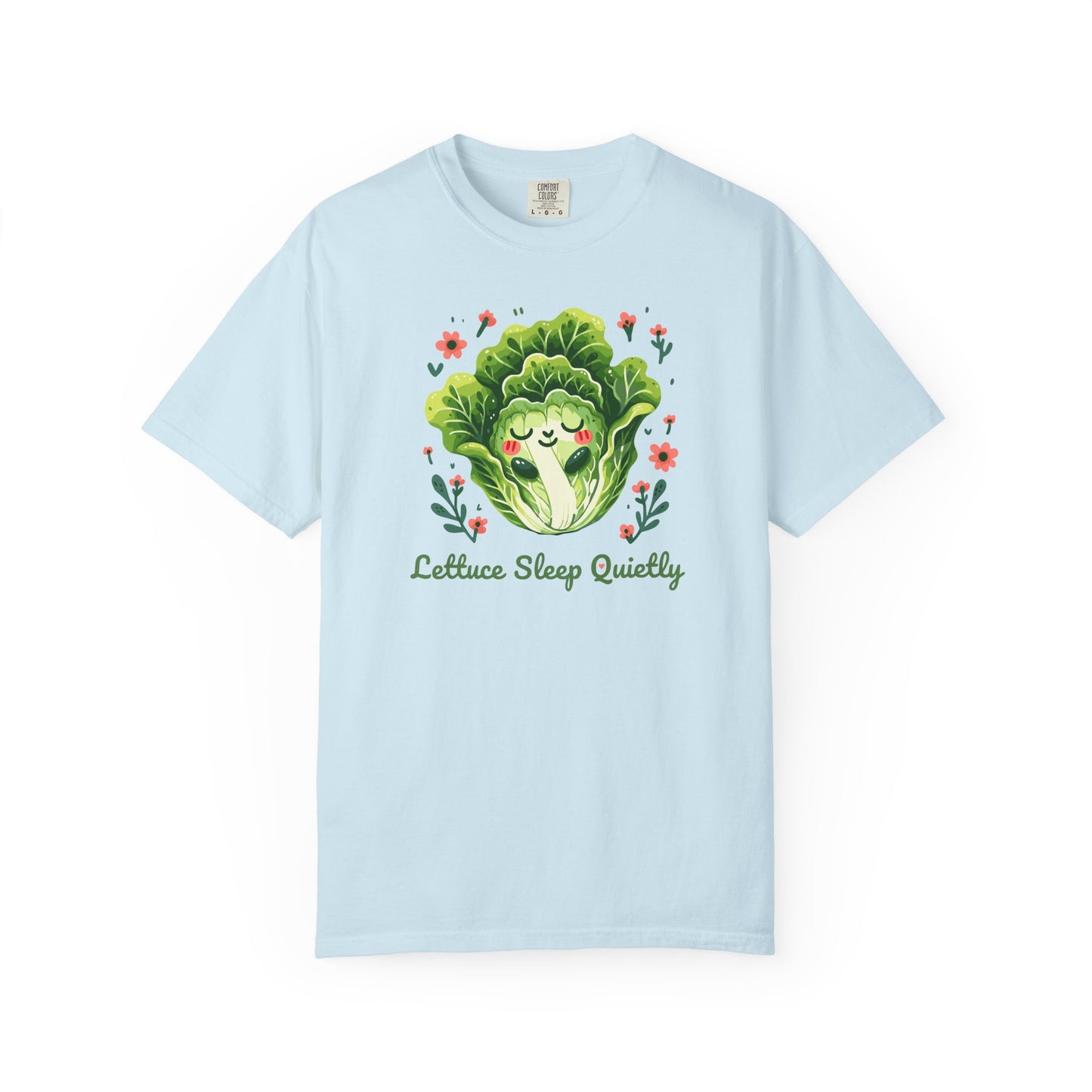 Lettuce Sleep Quietly T-Shirt — Cute Sleeping Lettuce Graphic Tee