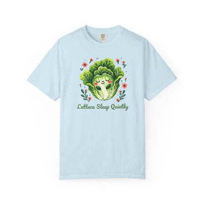 Lettuce Sleep Quietly T-Shirt — Cute Sleeping Lettuce Graphic Tee