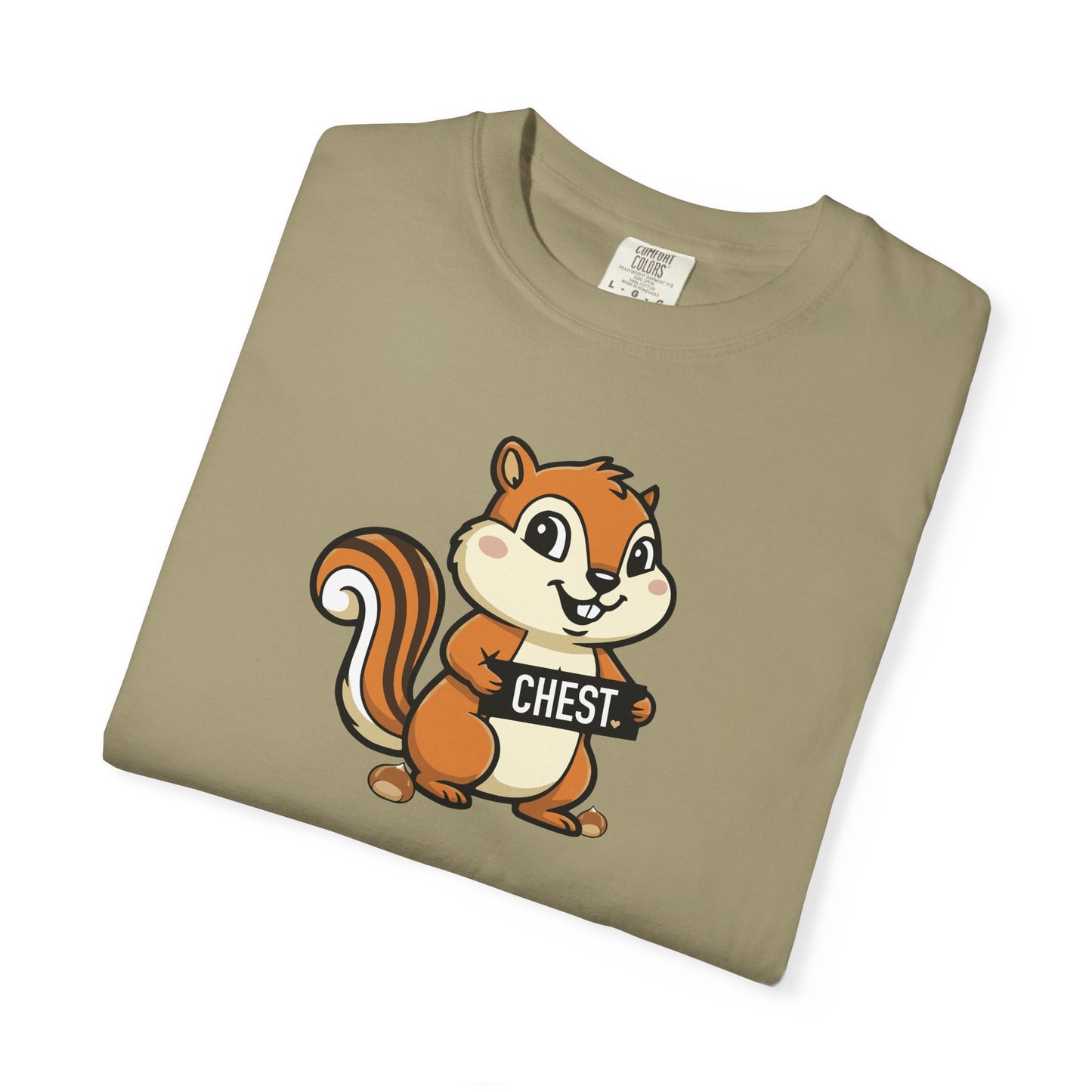 "Chestnuts: Chest" Couples Tee - Chipmunk Censored 'CHEST' Chestnut Graphic T-Shirt