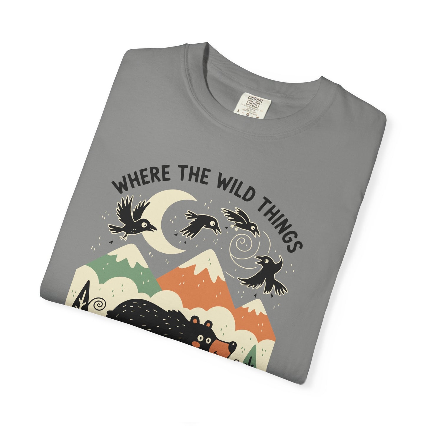 "Where the Wild Things Poop Freely" T-Shirt - Nature Wildlife Outdoors Bird Bear Graphic Tee