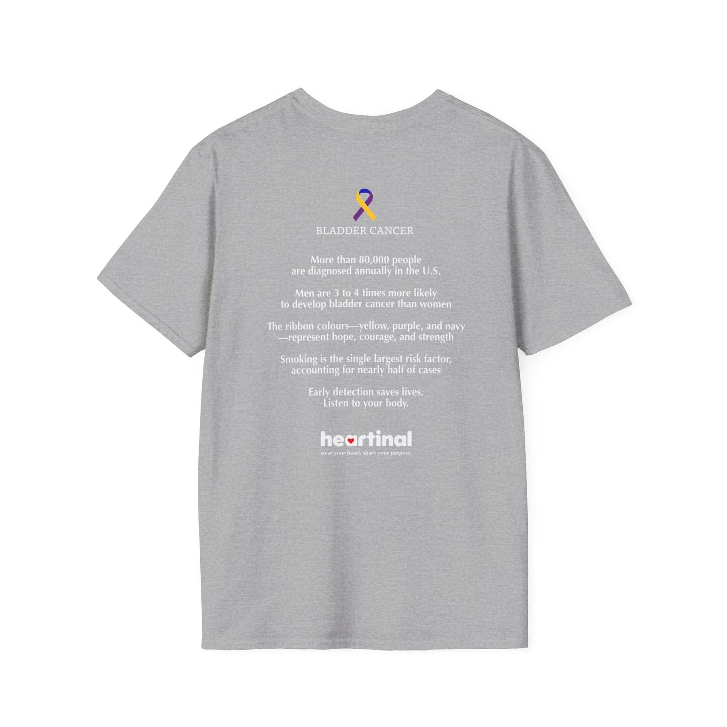 Marigold Purple Blue Strong T-Shirt — Bladder Cancer Awareness Fundraiser Tee