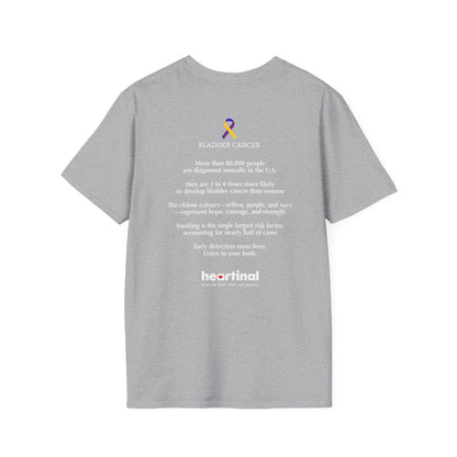 Marigold Purple Blue Strong T-Shirt — Bladder Cancer Awareness Fundraiser Tee