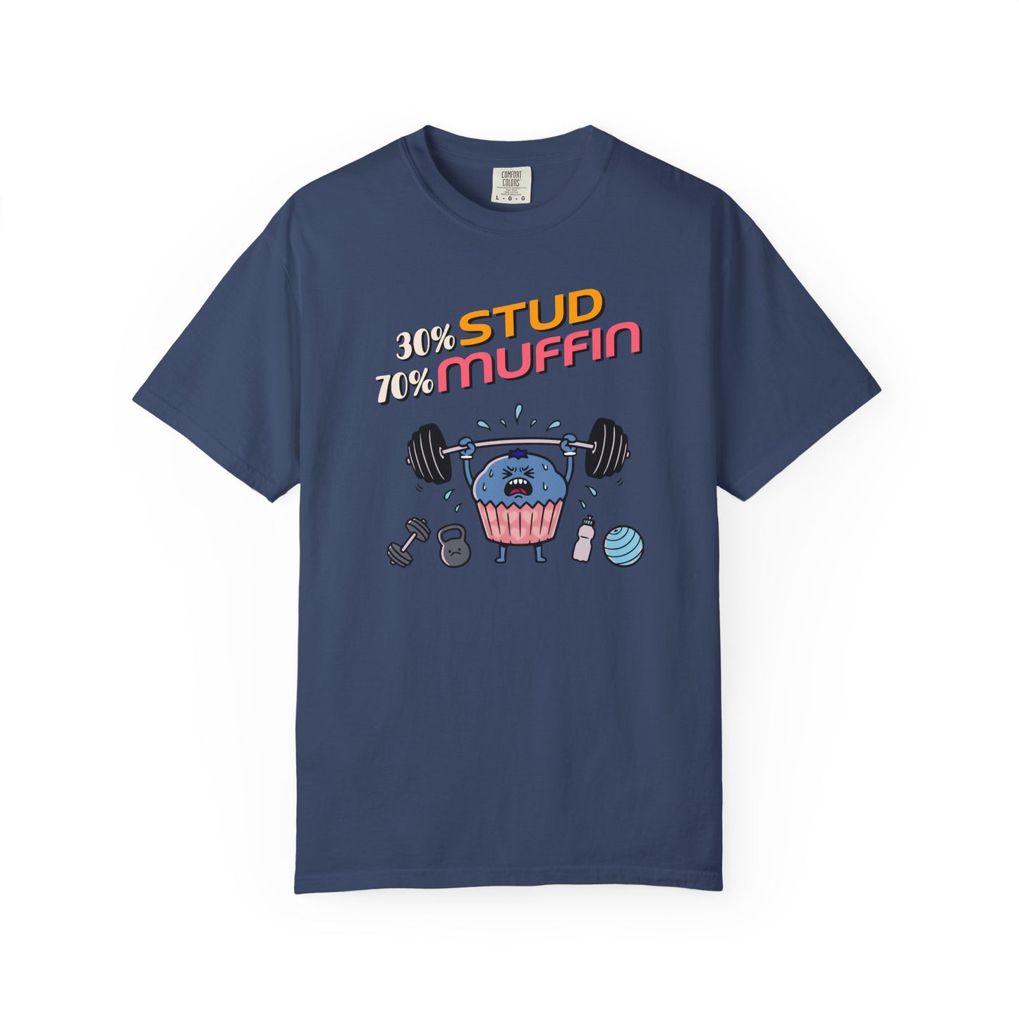 "Stud Muffin" T-Shirt — Cute Funny Gym Cupcake Fitness Design