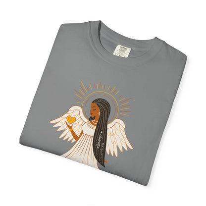"Love.Hope.Faith. Never give up" T-Shirt - Perseverence Angel Graphic Tee