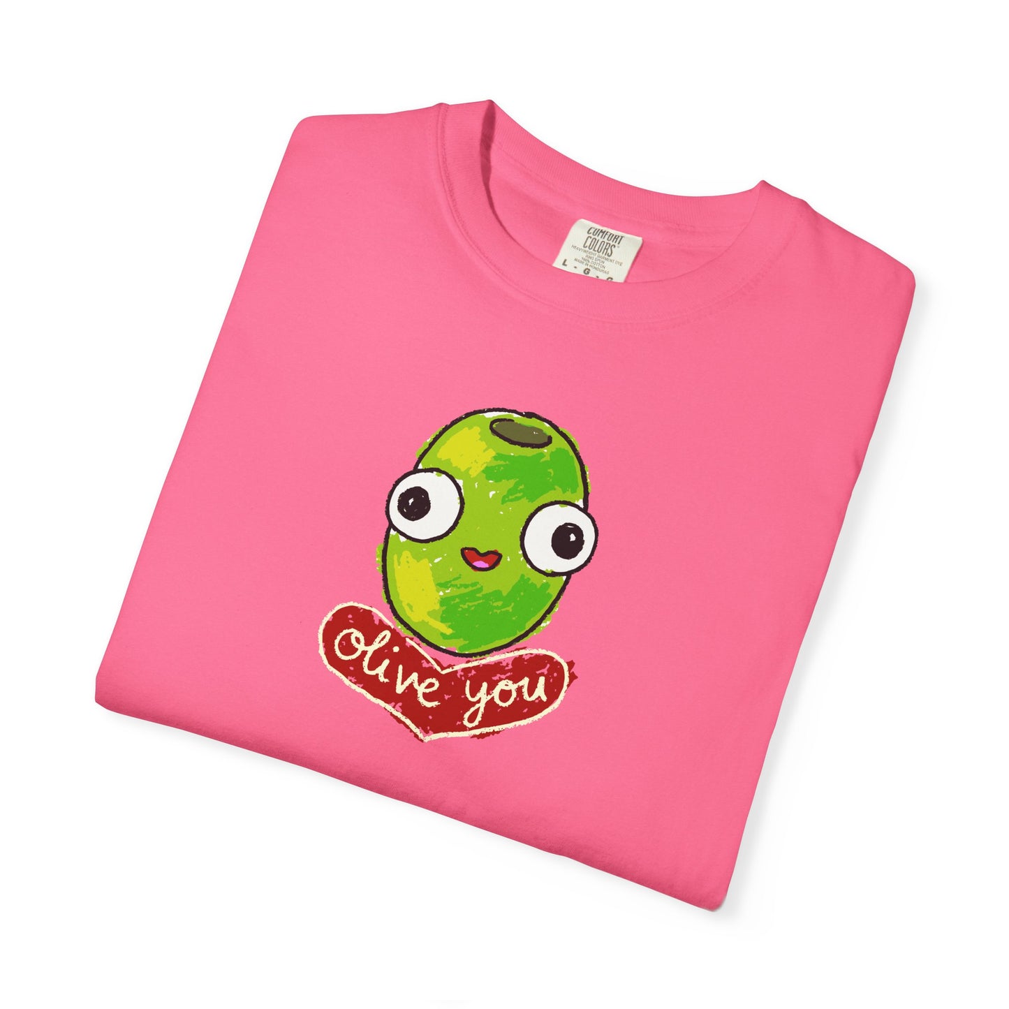 "Olive You" Cute Graphic T-Shirt - Love Tee
