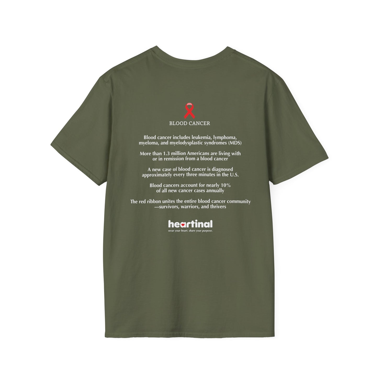 Red Strong T-Shirt — Blood Cancer Fight Club Awareness Tee