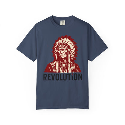 Revolution Graphic T-Shirt - Native Chief First Nation Illustrated Tee