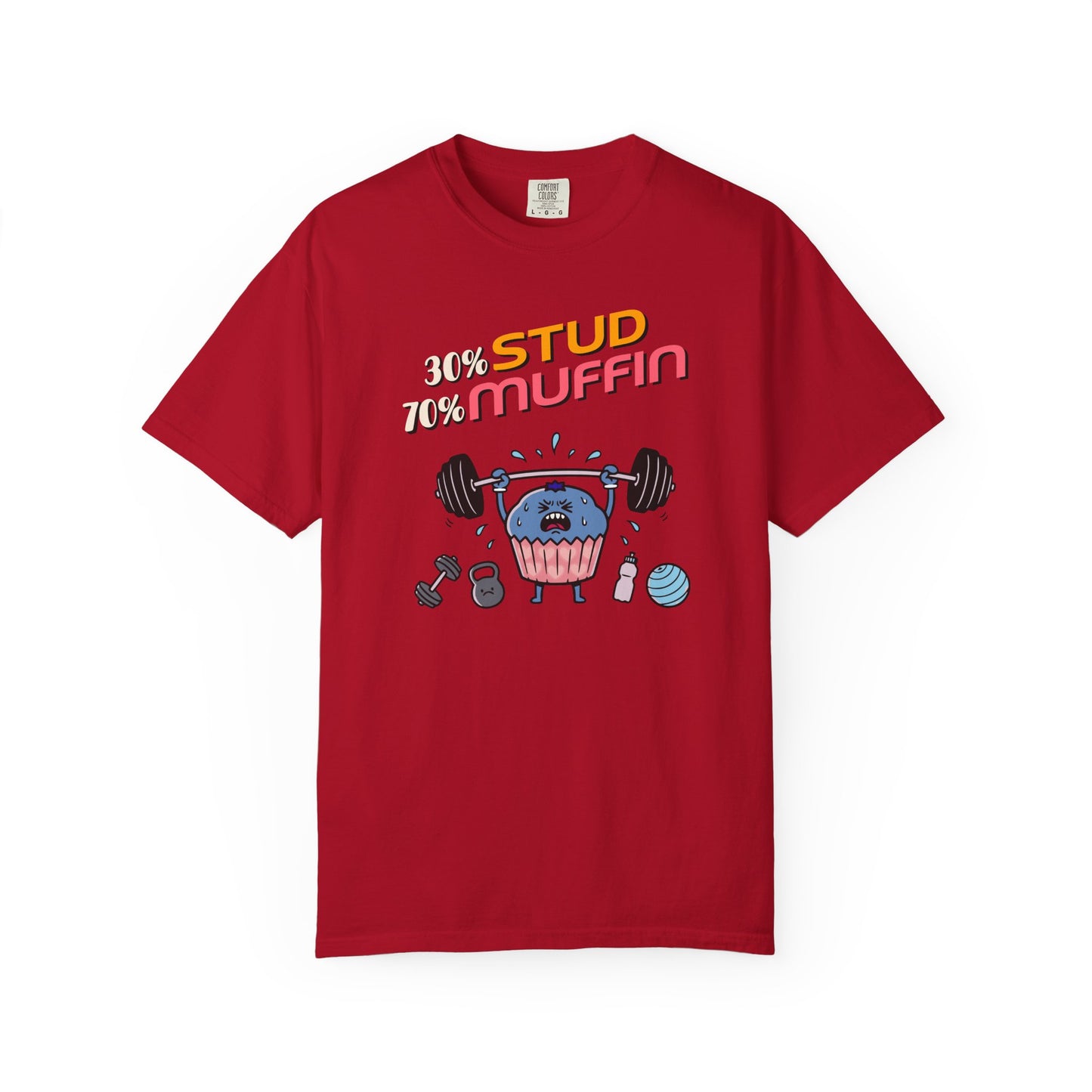 "Stud Muffin" T-Shirt — Cute Funny Gym Cupcake Fitness Design
