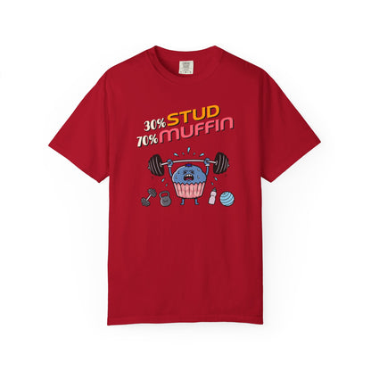 "Stud Muffin" T-Shirt — Cute Funny Gym Cupcake Fitness Design