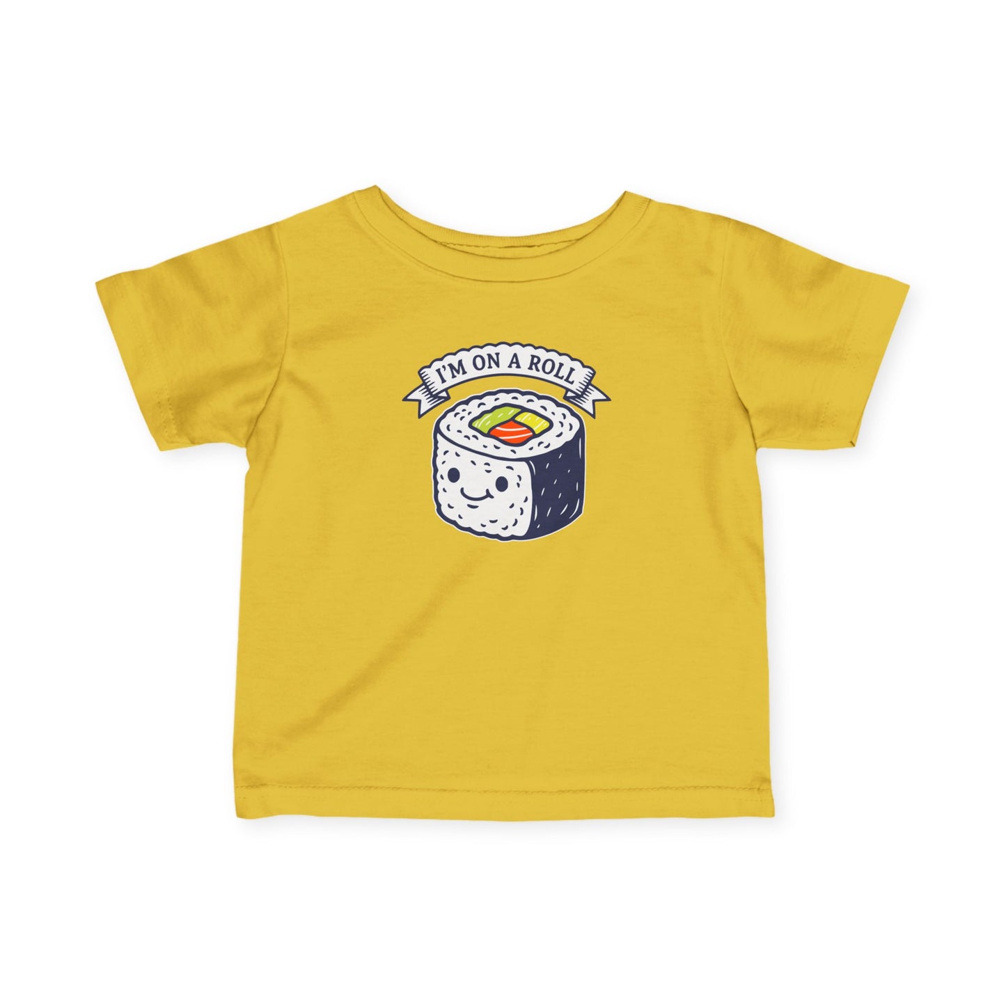 "I'm On A Roll" Infant Tee — Cute Sushi Baby Shirt