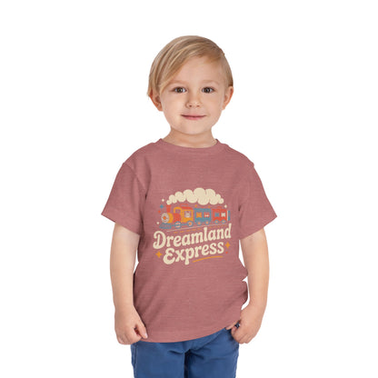 "Dreamland Express" Toddler Tee — Cute Train Kids Graphic T-Shirt