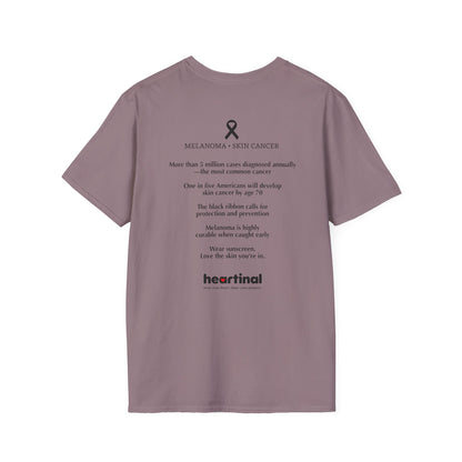 Black Ribbon Strong T-Shirt — Skin Cancer Fight Club Awareness Tee