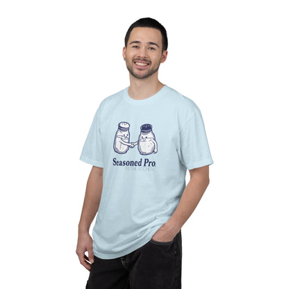 "Seasoned Pro in the Kitchen" T-Shirt — Funny Salt & Pepper Shakers Chef Graphic Tee