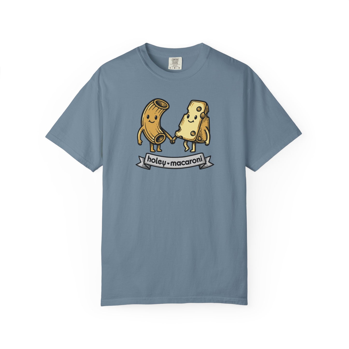 Holey Macaroni T-Shirt — Funny Mac & Cheese Graphic Vintage Tee