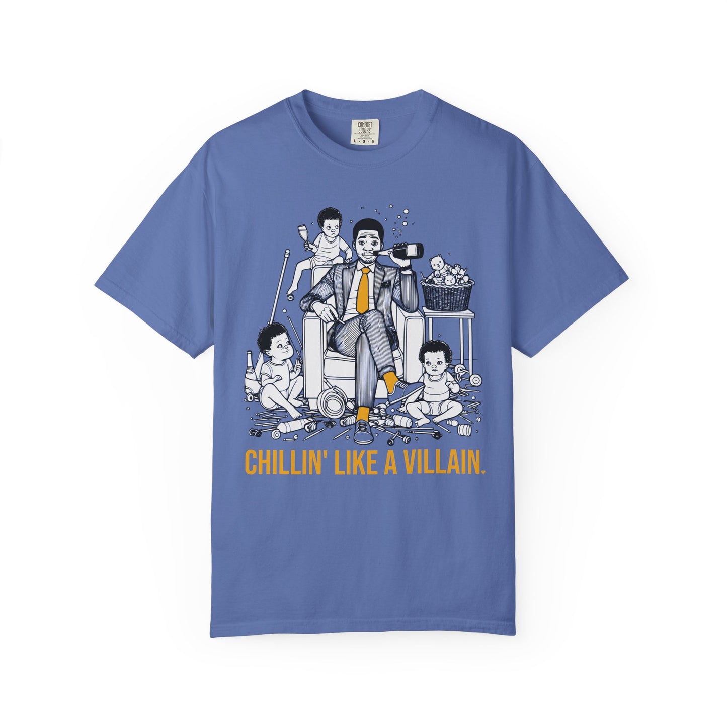 "Chillin' Like A Villain" T-Shirt — Cool Suit & Tie Family Man Graphic Tee