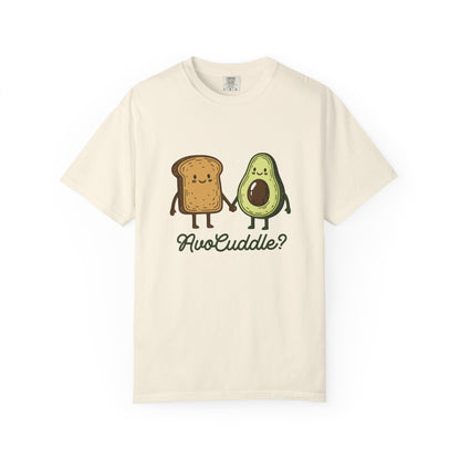 "AvoCuddle?" T-Shirt - Cute Avocado & Toast Couple Tee