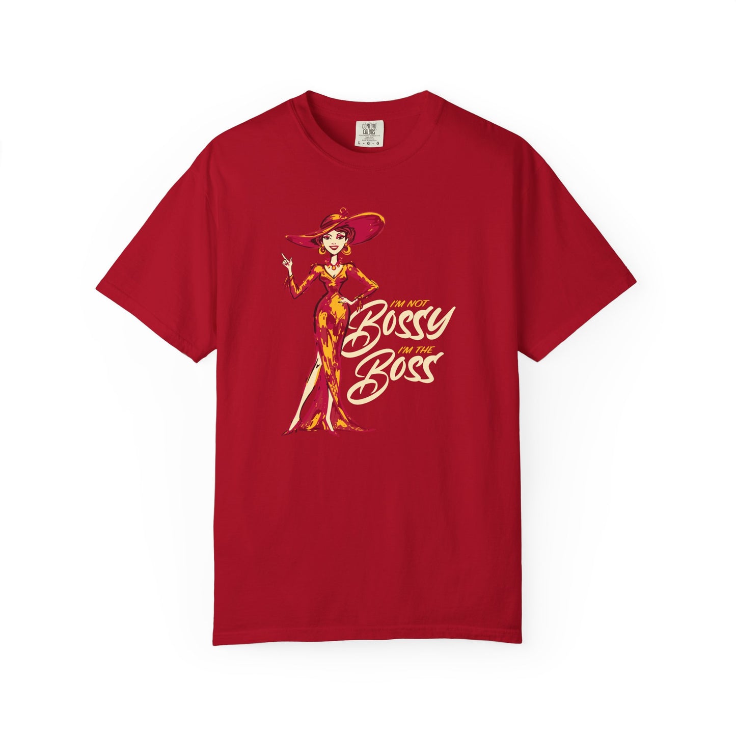 "I'm not Bossy, I'm the Boss" Graphic T-Shirt — Vintage Glam Lady Fashion Tee