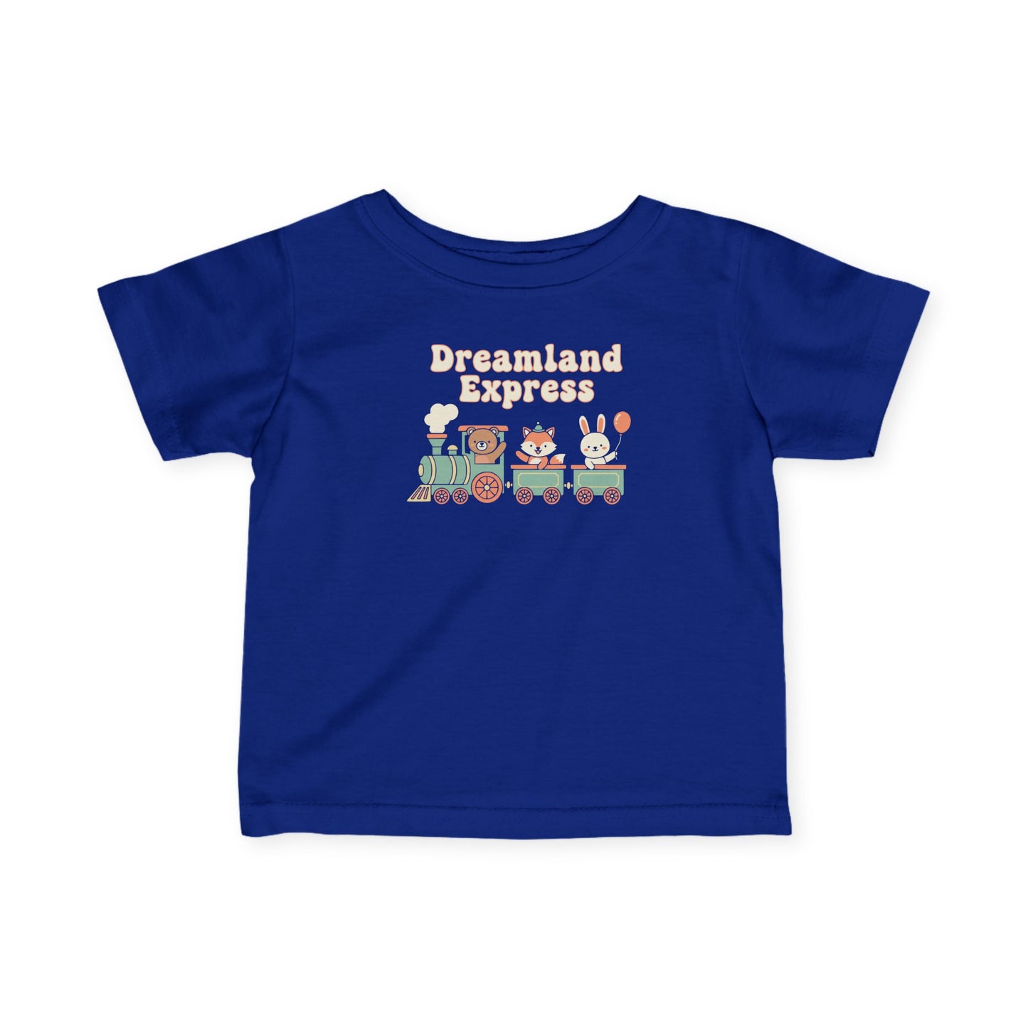 "Dreamland Express" Infant Tee — Cute Train Graphic Baby Shirt