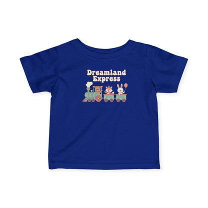 "Dreamland Express" Infant Tee — Cute Train Graphic Baby Shirt